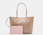 Kate Spade Bleecker Saffiano Leather Large Tote Bag - Timeless Taupe