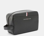 Tommy Hilfiger Essential Pique Wash Bag - Black