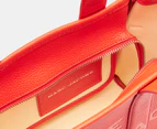 Marc Jacobs The Leather Mini Tote Bag - Electric Orange