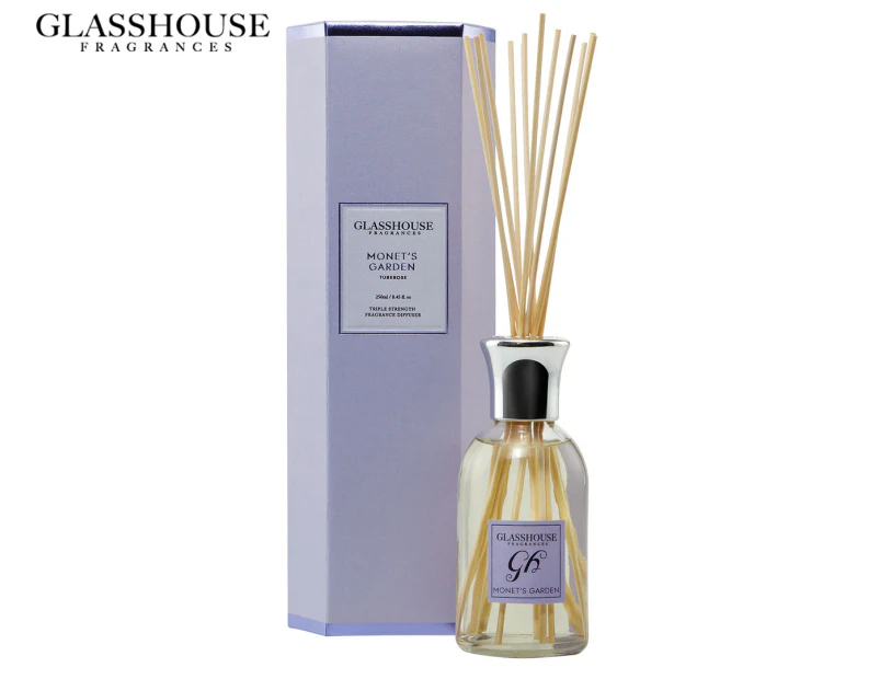 Glasshouse Fragrances Monet's Garden Tuberose Triple Strength Reed Diffuser 250mL