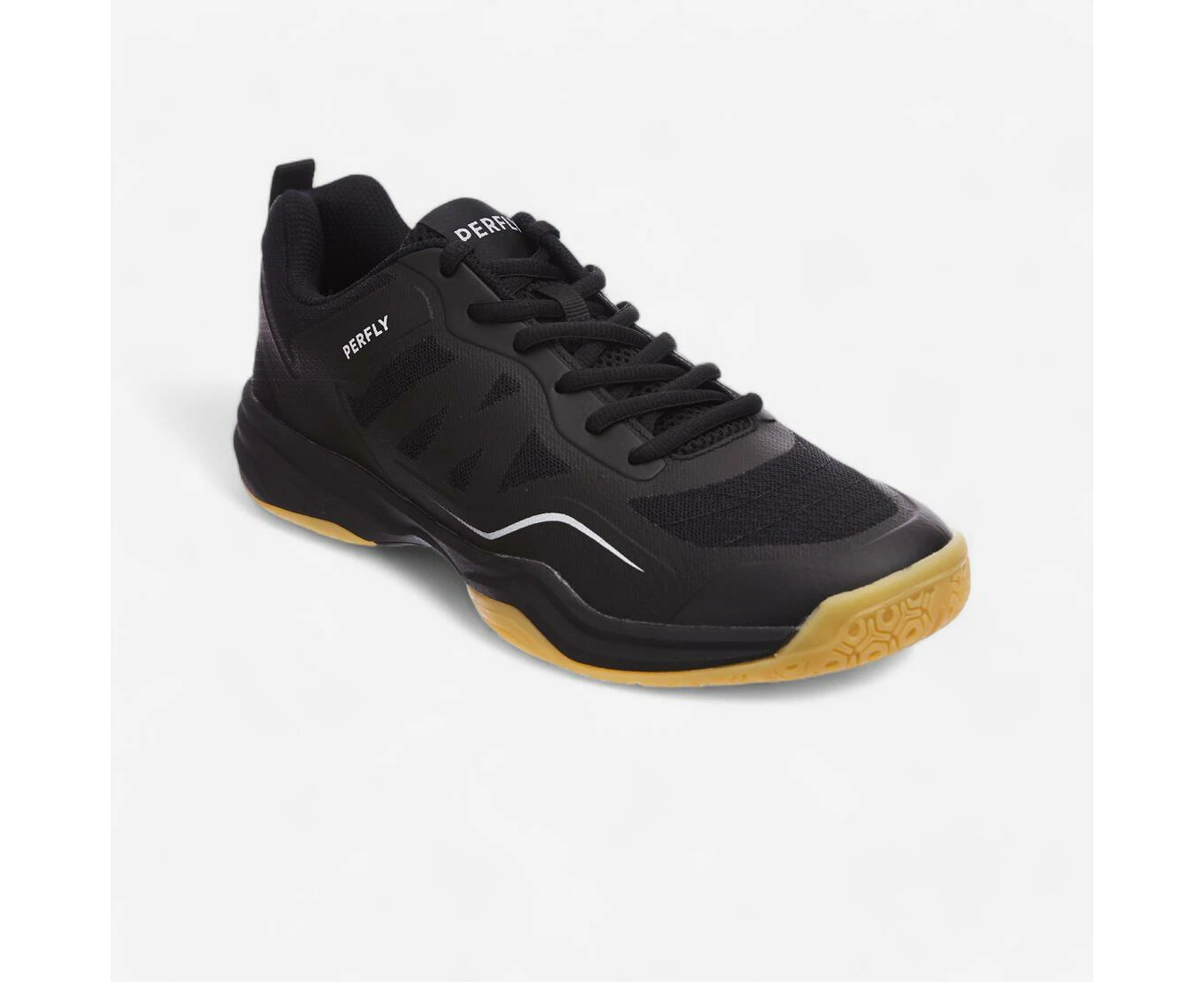 DECATHLON PERFLY Men's Badminton Shoes - BS 530 Black