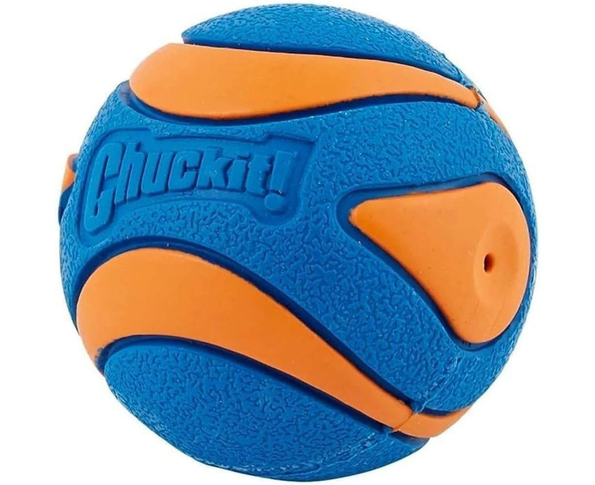 Chuckit! 52069 Ultra Squeaker Ball - 1pk, Blue & Orange, Large 3"