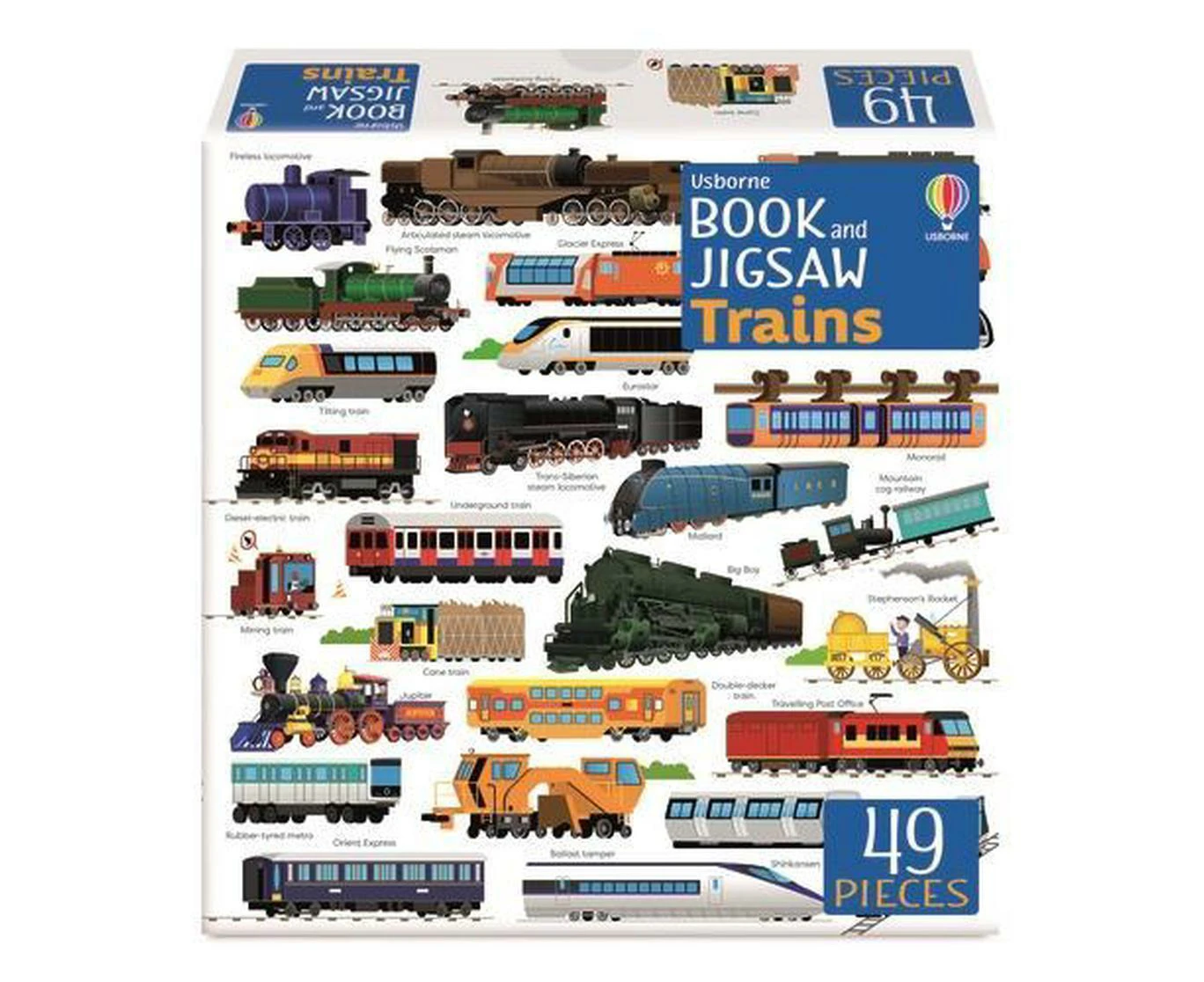 Usborne Book and Jigsaw Trains