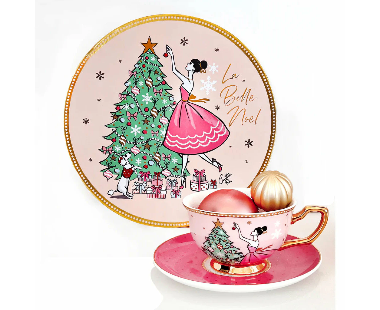 Cristina Re | La Belle Noel - Teacup & Saucer