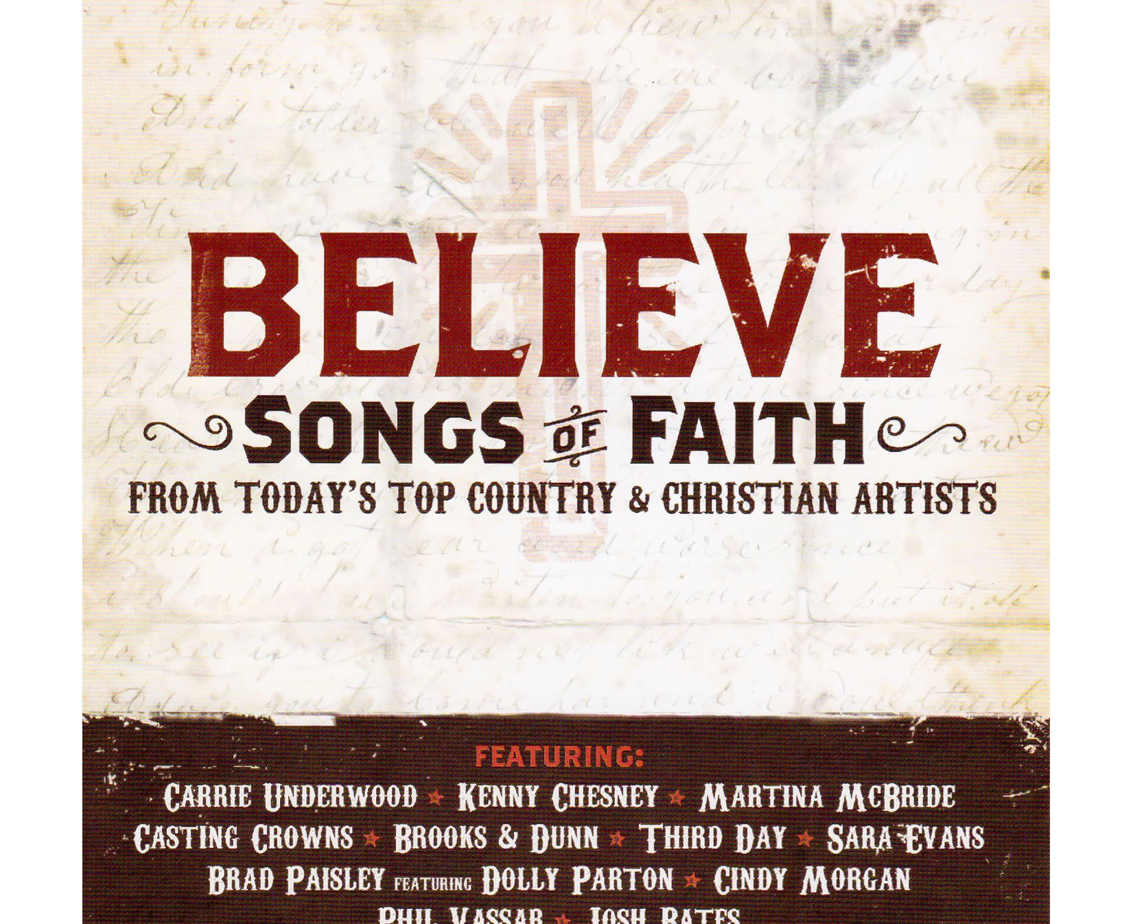 Believe Songs Of Faith From Today'S Top Country & Christian Artists -Various CD