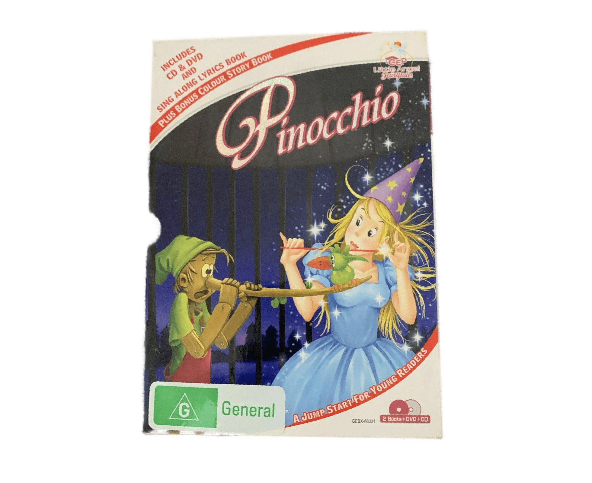 PINOCCHIO / CD/ SING ALONG BOOK/ COLOUR STORY BOOK SET DVD