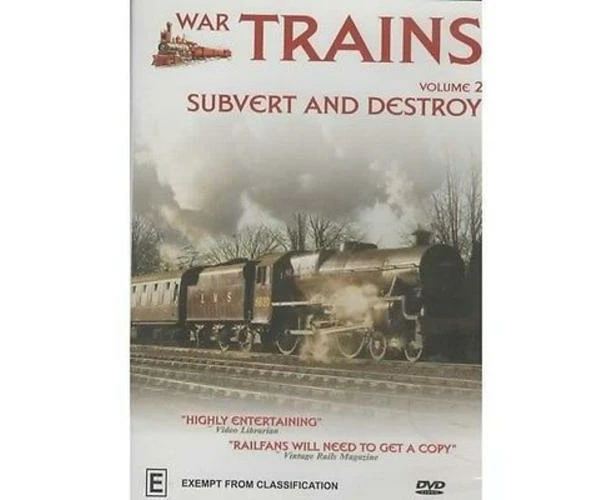 War Trains Volume 2 Subvert and Destroy Rated E - DVD Series New Region 4