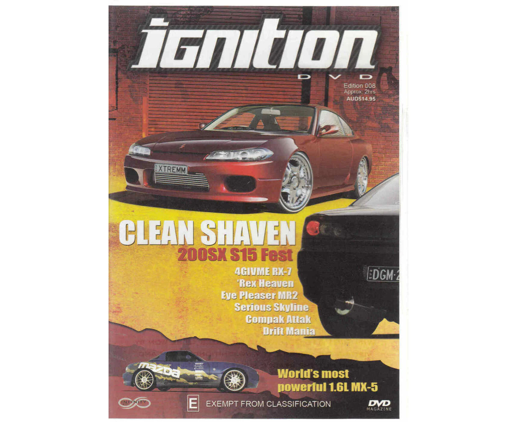 IGNITION 008 CLEAN SHAVEN 200SX S15 DVD