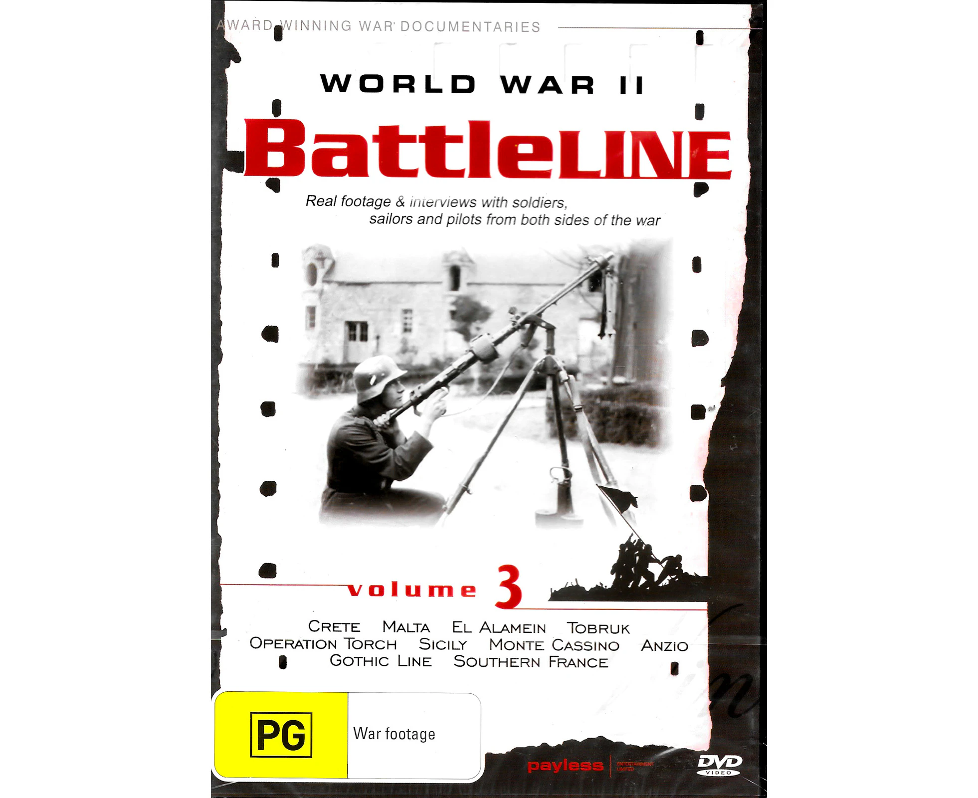 Battleline Volume 3 World War 2 -Rare DVD Aus Stock War Series New Region ALL