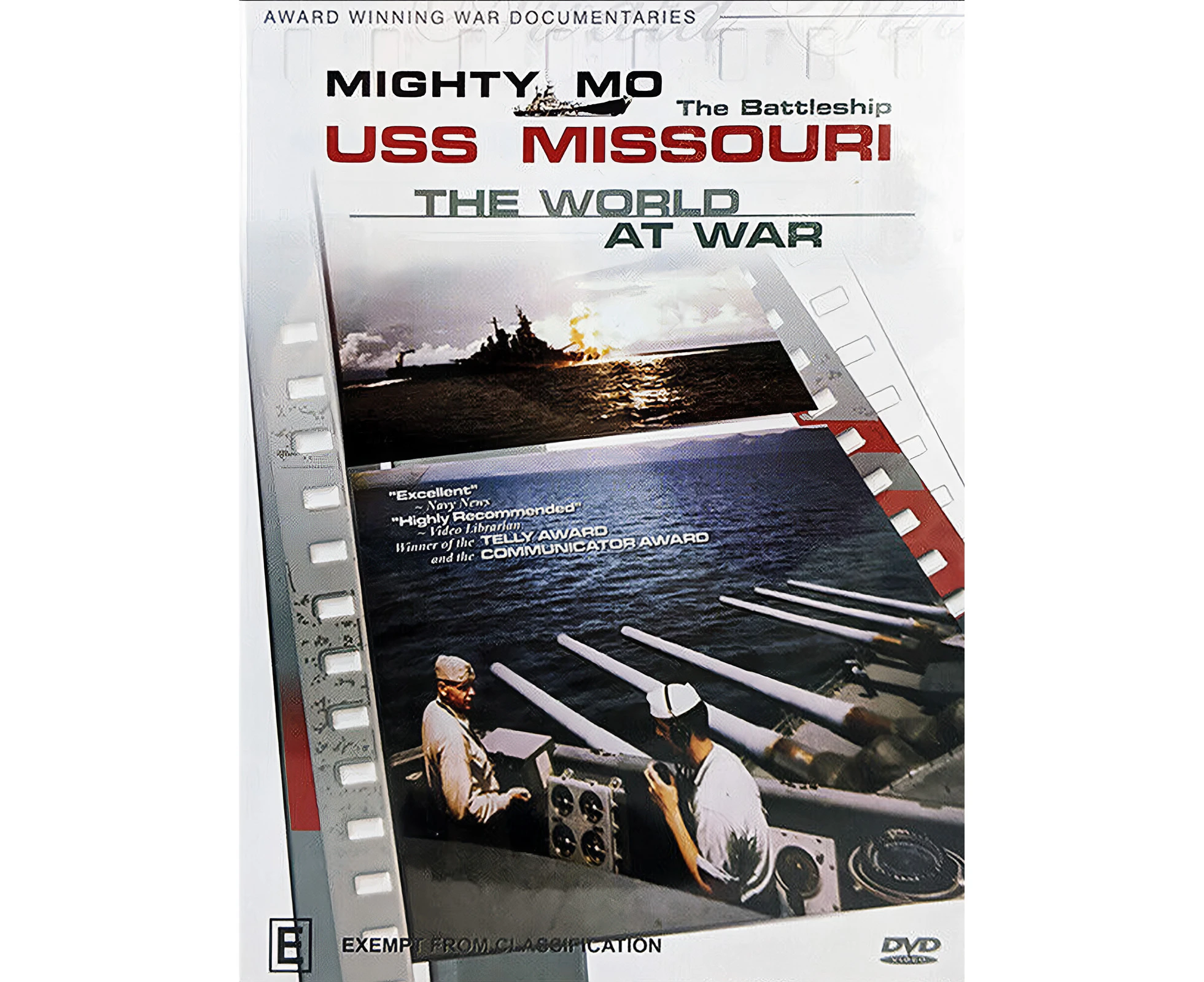 U.S.S. MISSOURI MIGHTY MO WORLD AT WAR ALL REGIONS/PAL Navy DVD