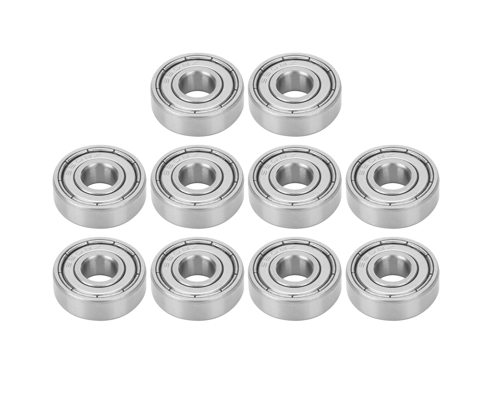 10PCS S608Z 8x22x7mm Stainless Steel Ball Bearings for Longboards Roller Skates Parts