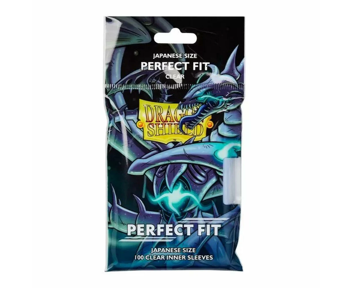 Dragon Shield: Perfect Fit Card Sleeves, 100 Pack (Clear) - Japanese Size