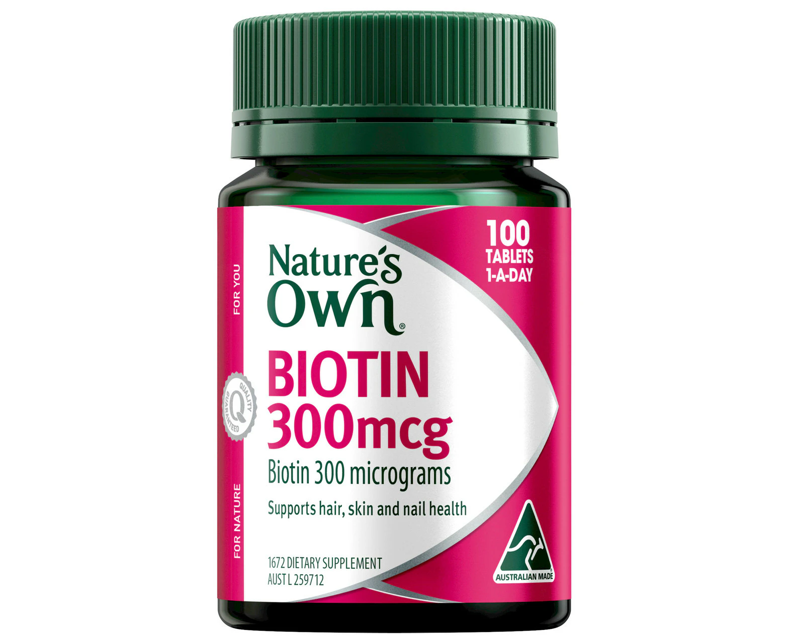 Nature's Own Biotin 300mcg