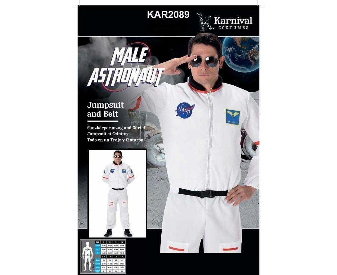 Male Astronaut Nasa Space Costume