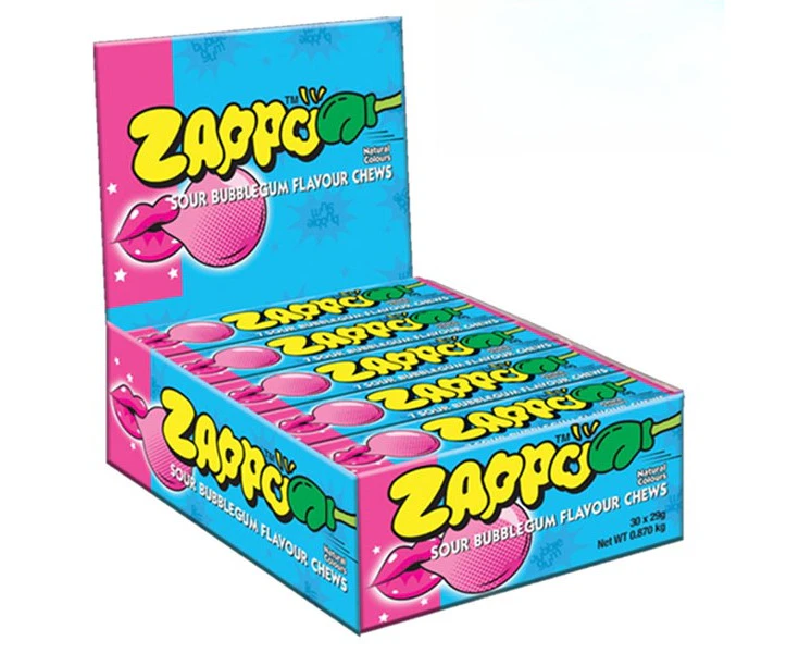 Zappo Bubblegum Flavour Chews 29g