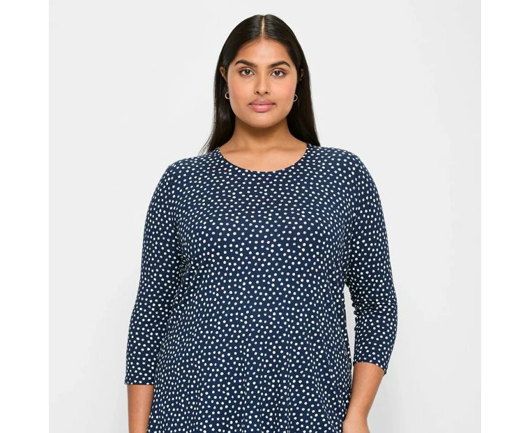 Target Plus Size 3/4 Sleeve Swing Top