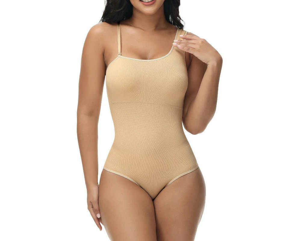 Seamless Shapewear Bodysuit Thong Tummy Control Sculpting Body Shaper for Women-colour