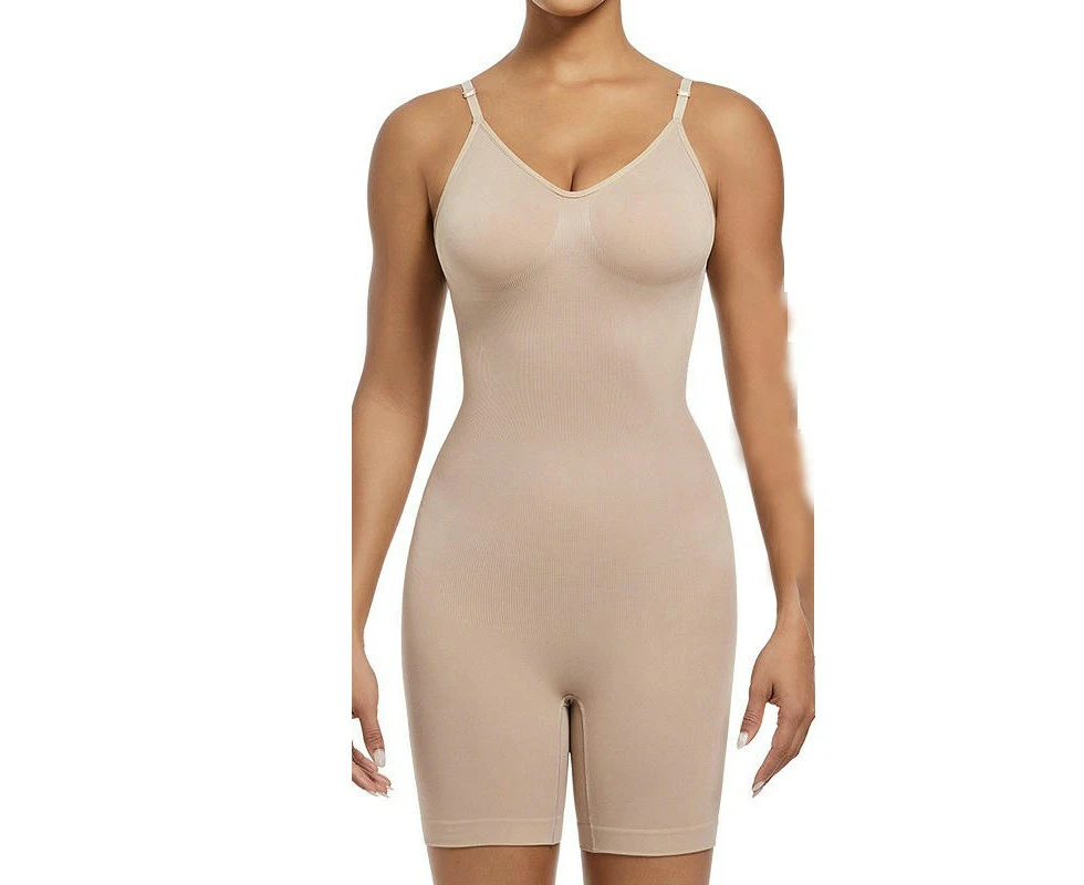 Women's Backless Shapewear Tummy Control Bodysuit Seamless Full Body Shapewear-colour