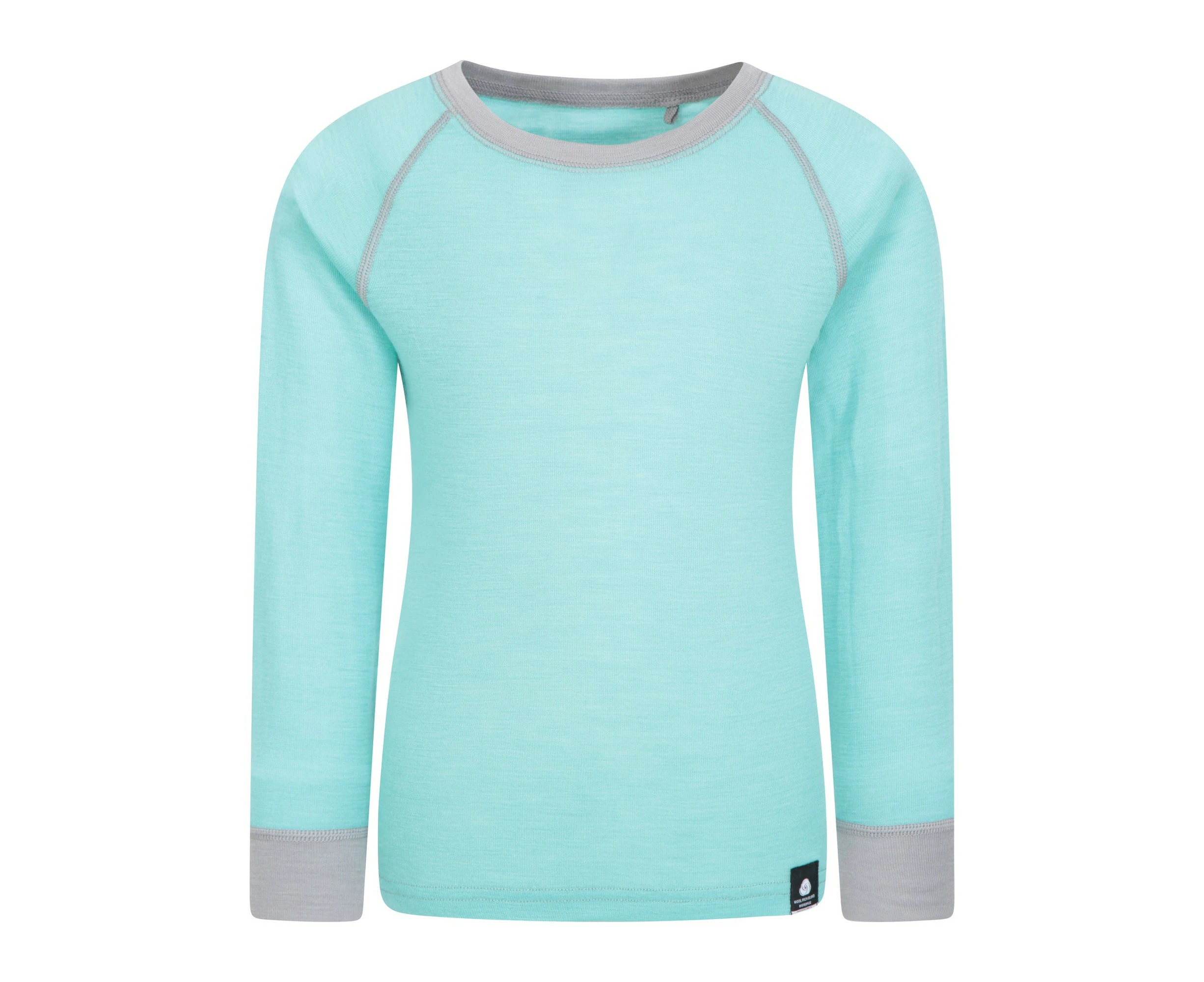 Mountain Warehouse Childrens/Kids Merino II Round Neck Base Layer Top (Mint) - MW393