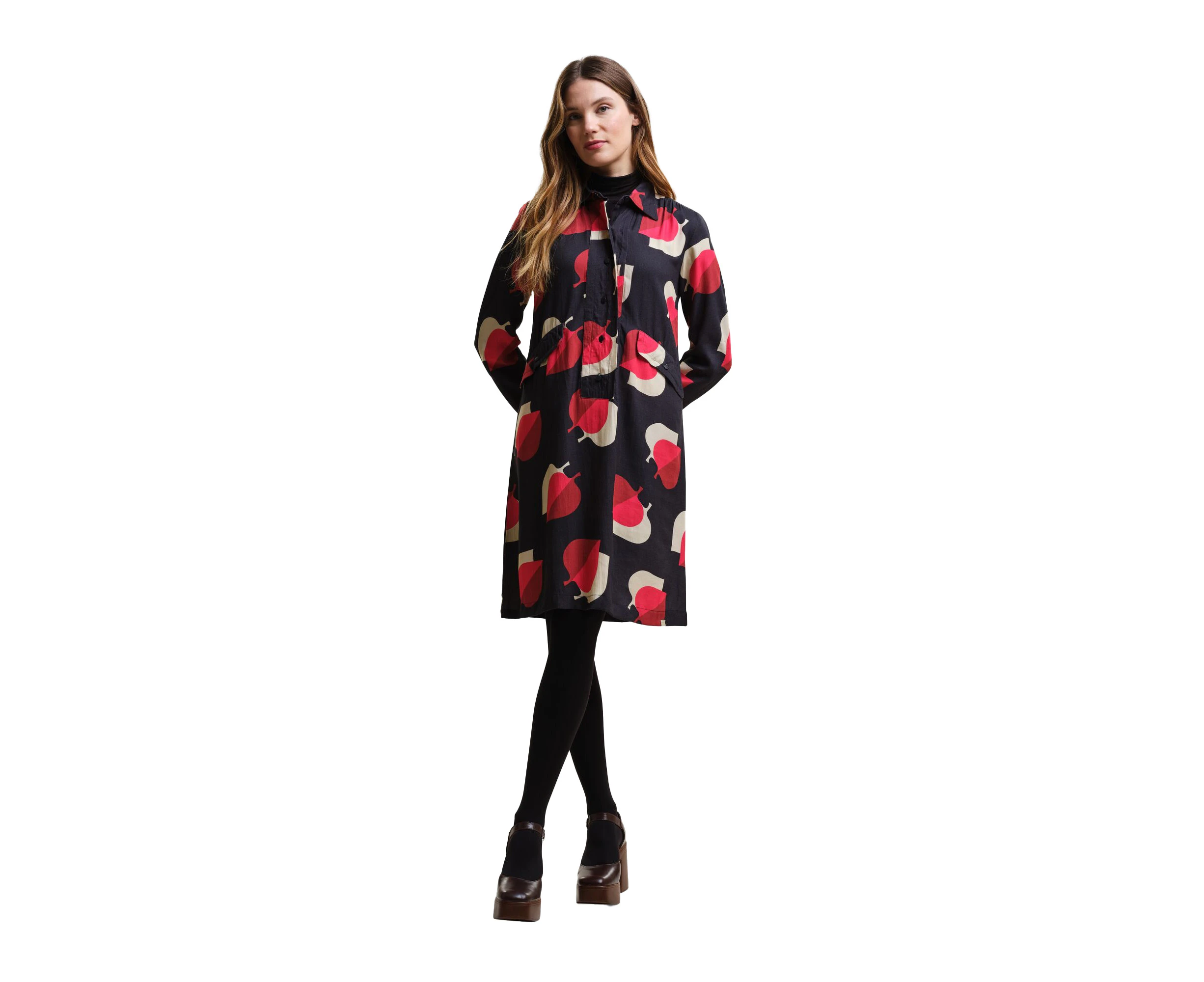 Regatta Womens Orla Kiely Leaf Print Dress (Shadow Elm Pink) - RG9932