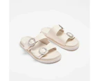 Target Womens Double Strap Glamour Buckle Strap Sandal - Audrey