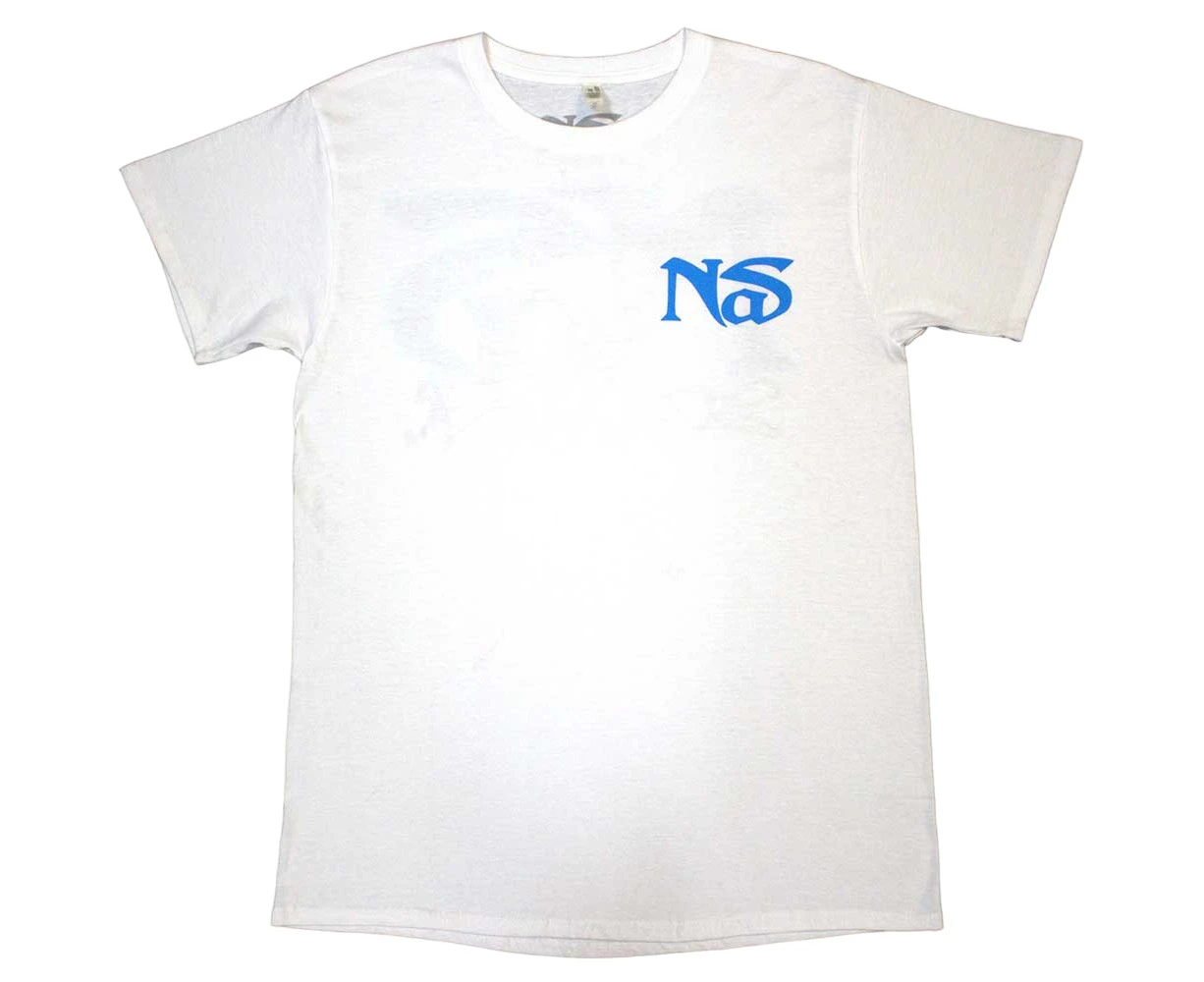 Nas Unisex Adult Still City Infill Back Print T-Shirt (White) - RO12408