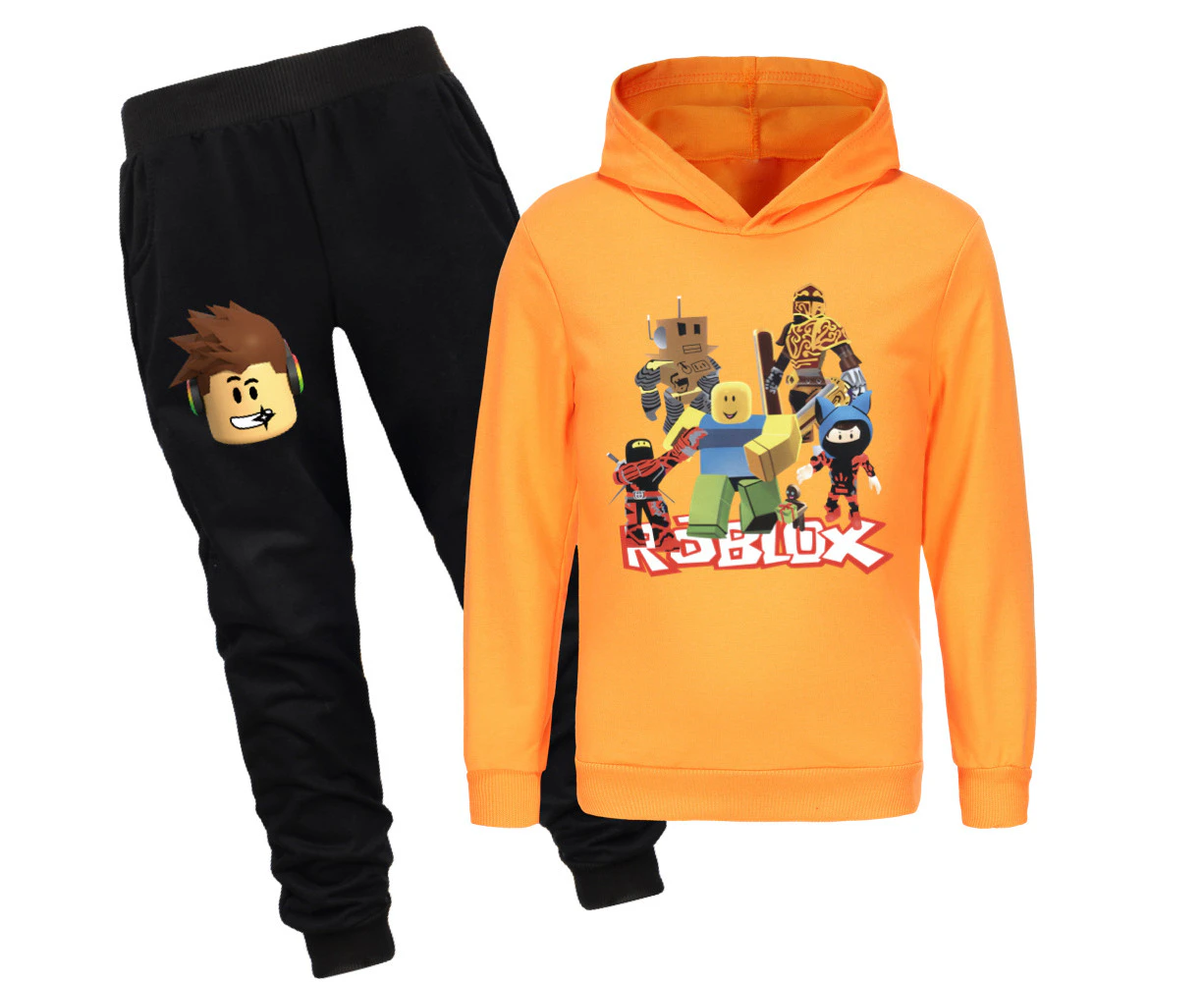 Roblox Casual Hoodie Jogging Pants Suit, Boys Girls Hoodie Suit, Game Clothing, Sweatshirt