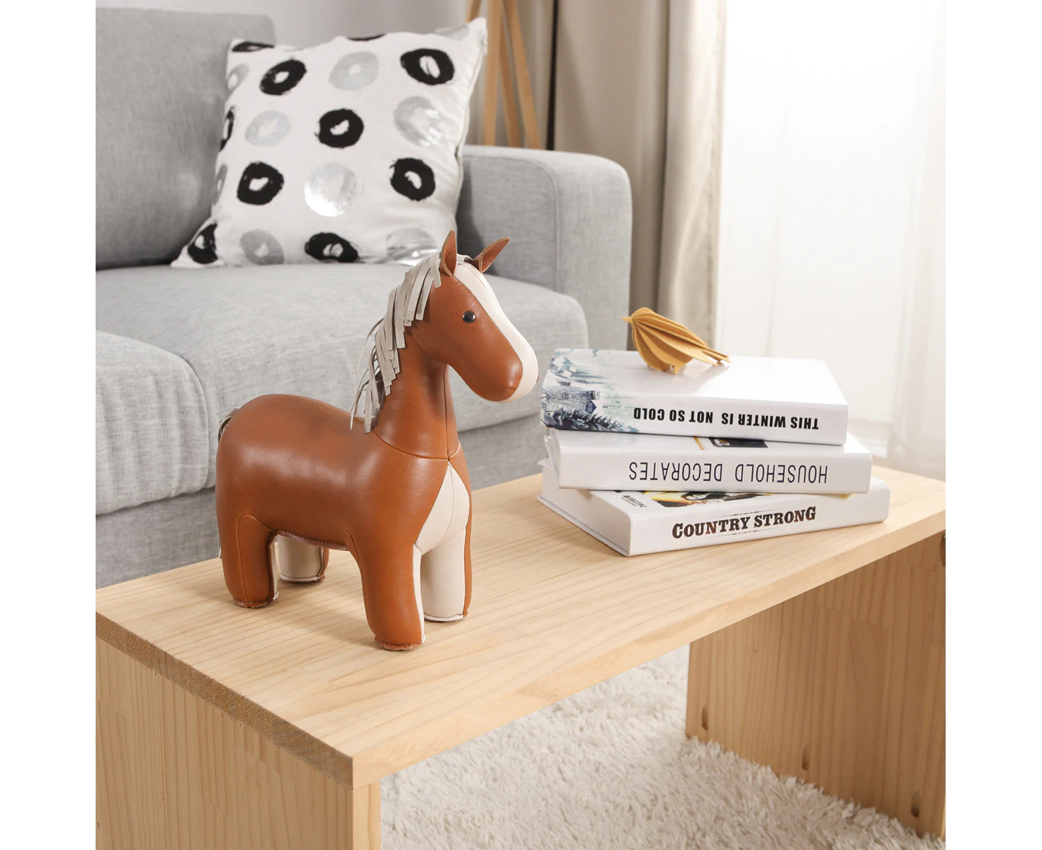 Zuny : Bookend Classic Horse Tan