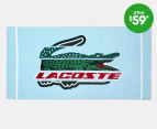 Lacoste Fusion Croc Beach Towel - Light Blue