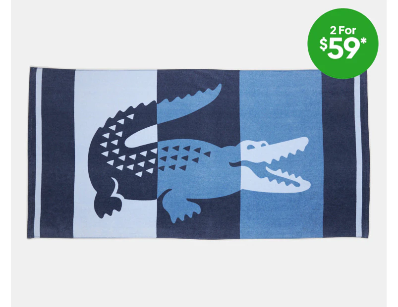 Lacoste Duke Beach Towel - Blue