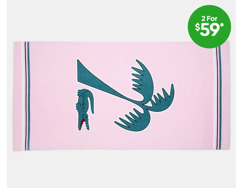 Lacoste Murphy Beach Towel - Pink