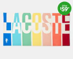 Lacoste Rainbow Logo Beach Towel - Multi