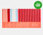 Lacoste Sporty Stripes Beach Towel - Warm