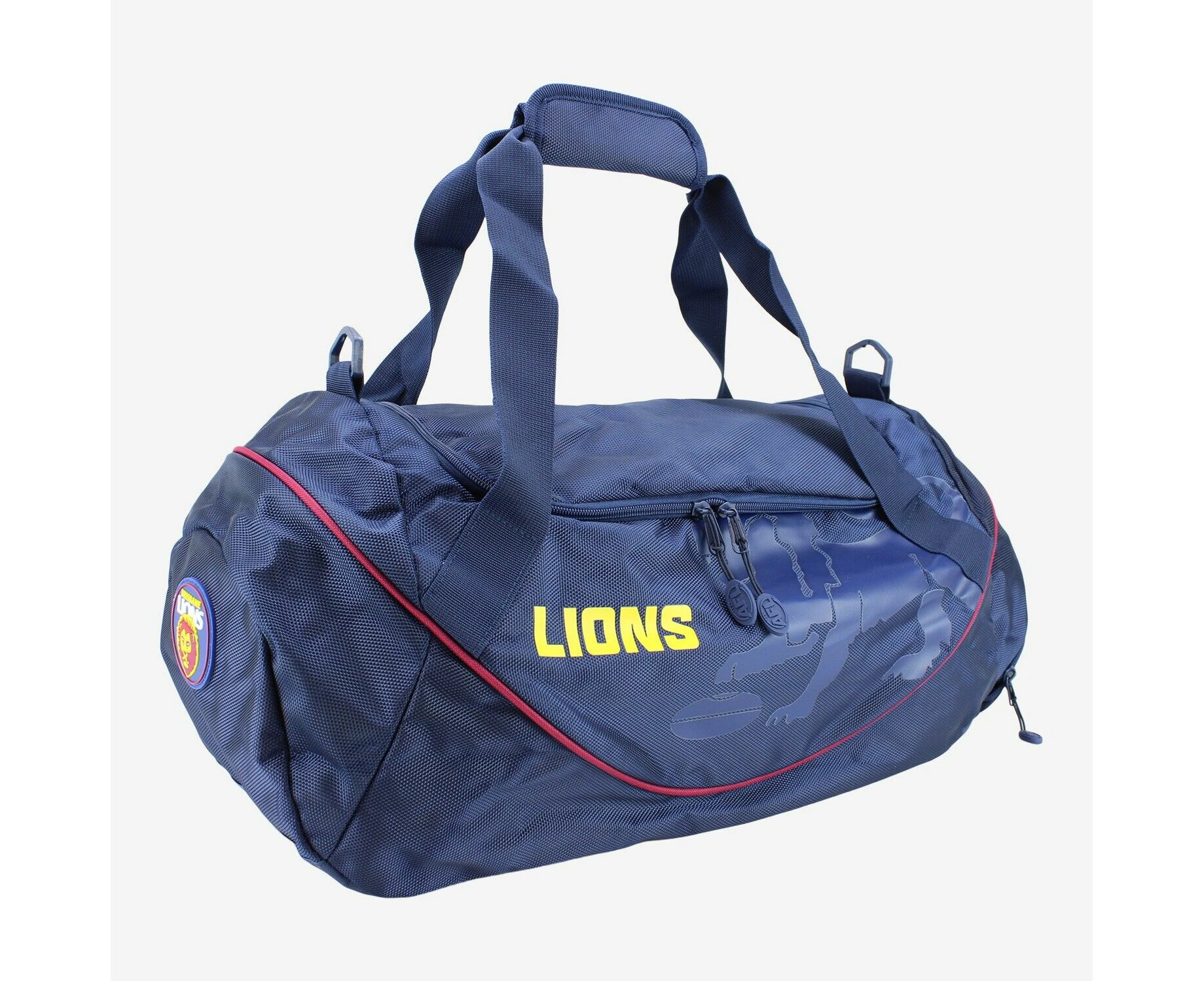 AFL Shadow Sports Bag - Brisbane Lions - Gym Travel Duffle Bag