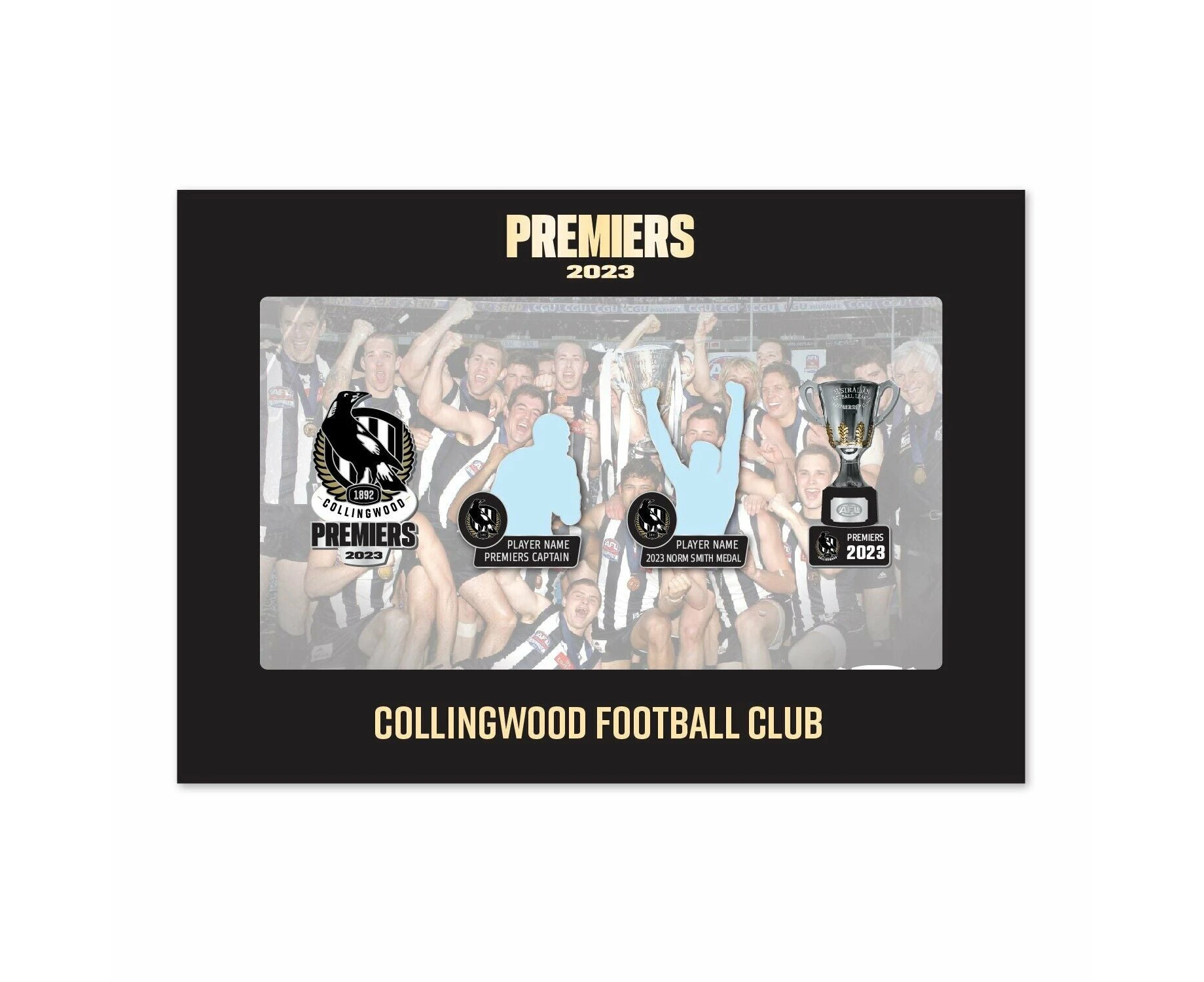 AFL 2023 PREMIERS PIN SET - COLLINGWOOD MAGPIES  - LIMITED EDITION