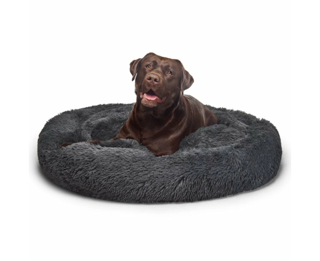 Fur King "Aussie" Calming Dog Bed - XL -Grey - 115 cm