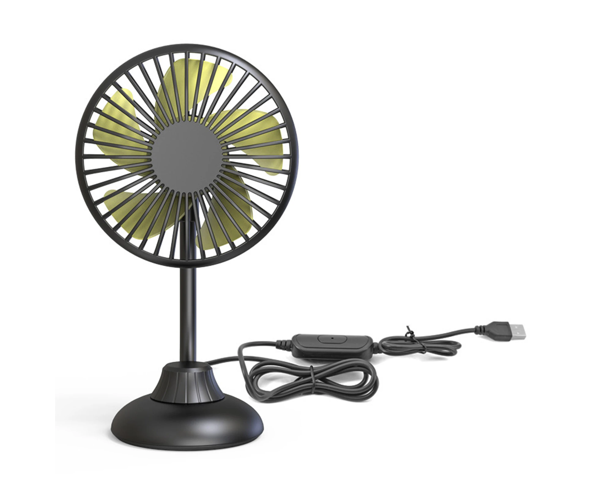 Portable Mini Car Fan Powerful Silent Fan 3 Speeds Settings 360° Rotation Car Desk Fan for Car, Home, Office,Travel