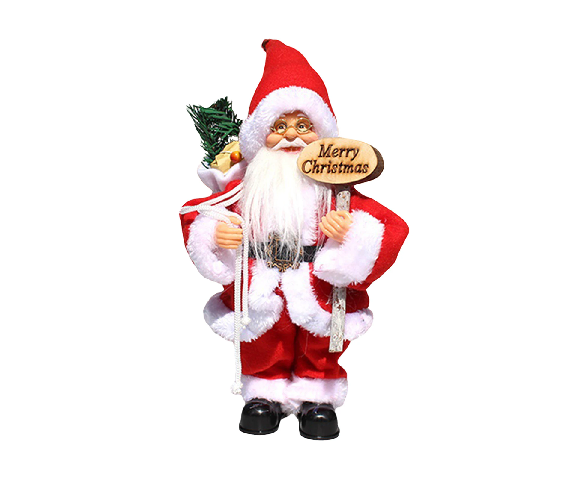 Electric Santa Claus Musical Doll Christmas Singing and Dancing Toys Christmas Table Centerpiece Decorations Battery Operated Musical Moving Ornament