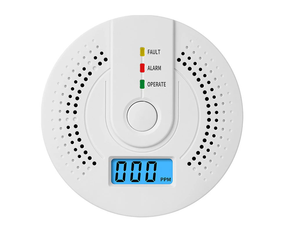 Digital Carbon Monoxide Detector with LED Indicator Battery Powered CO Gas Monitor Alarm Detector Portable CO Detector Home Use