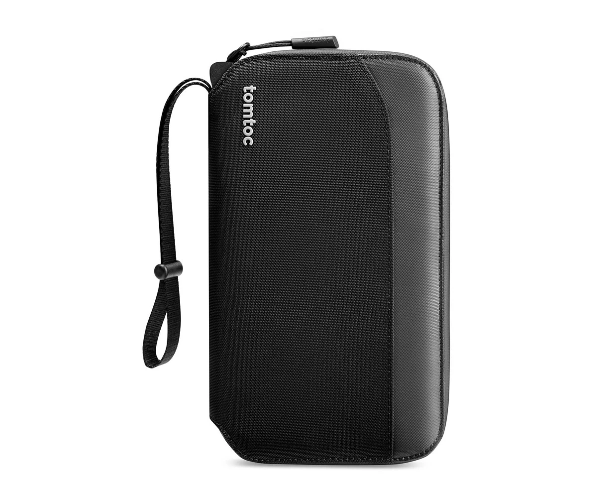 Tomtoc Navigator Passport Bag Waterproof Coating Travel Wallet Small Black