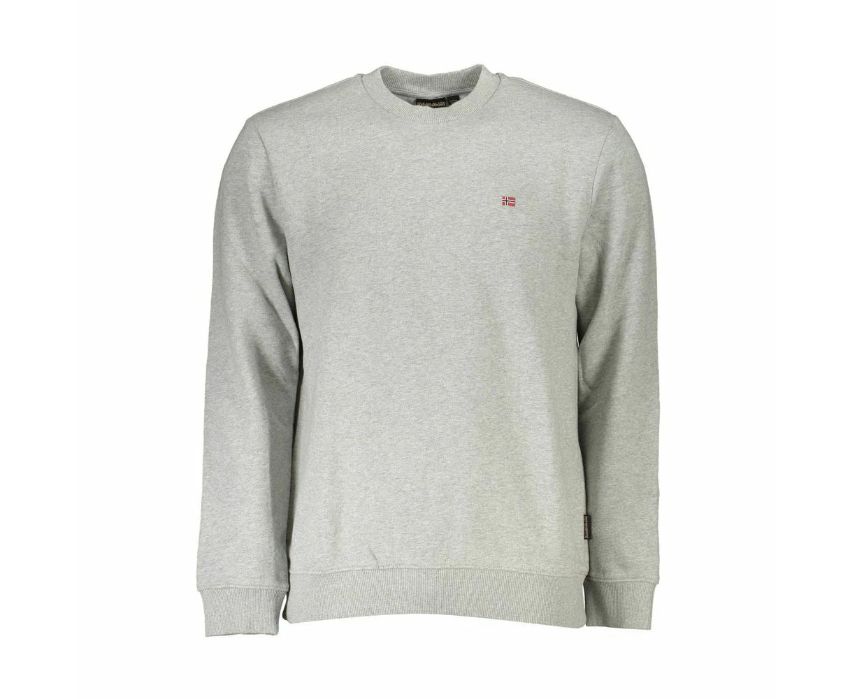 Napapijri Gray Cotton Men Sweater