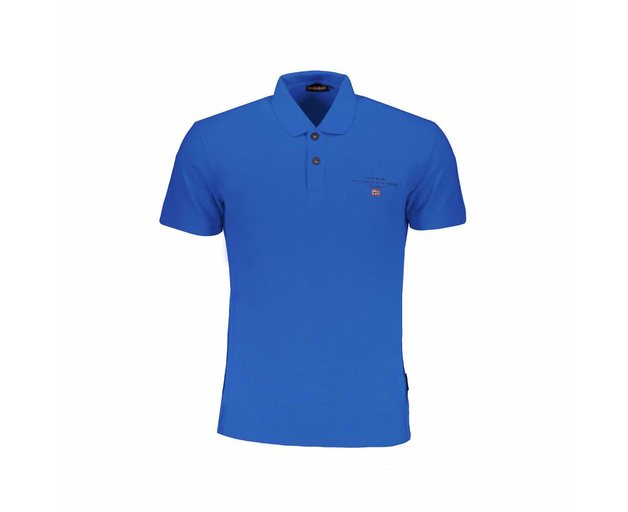 Napapijri Blue Cotton Polo Shirt