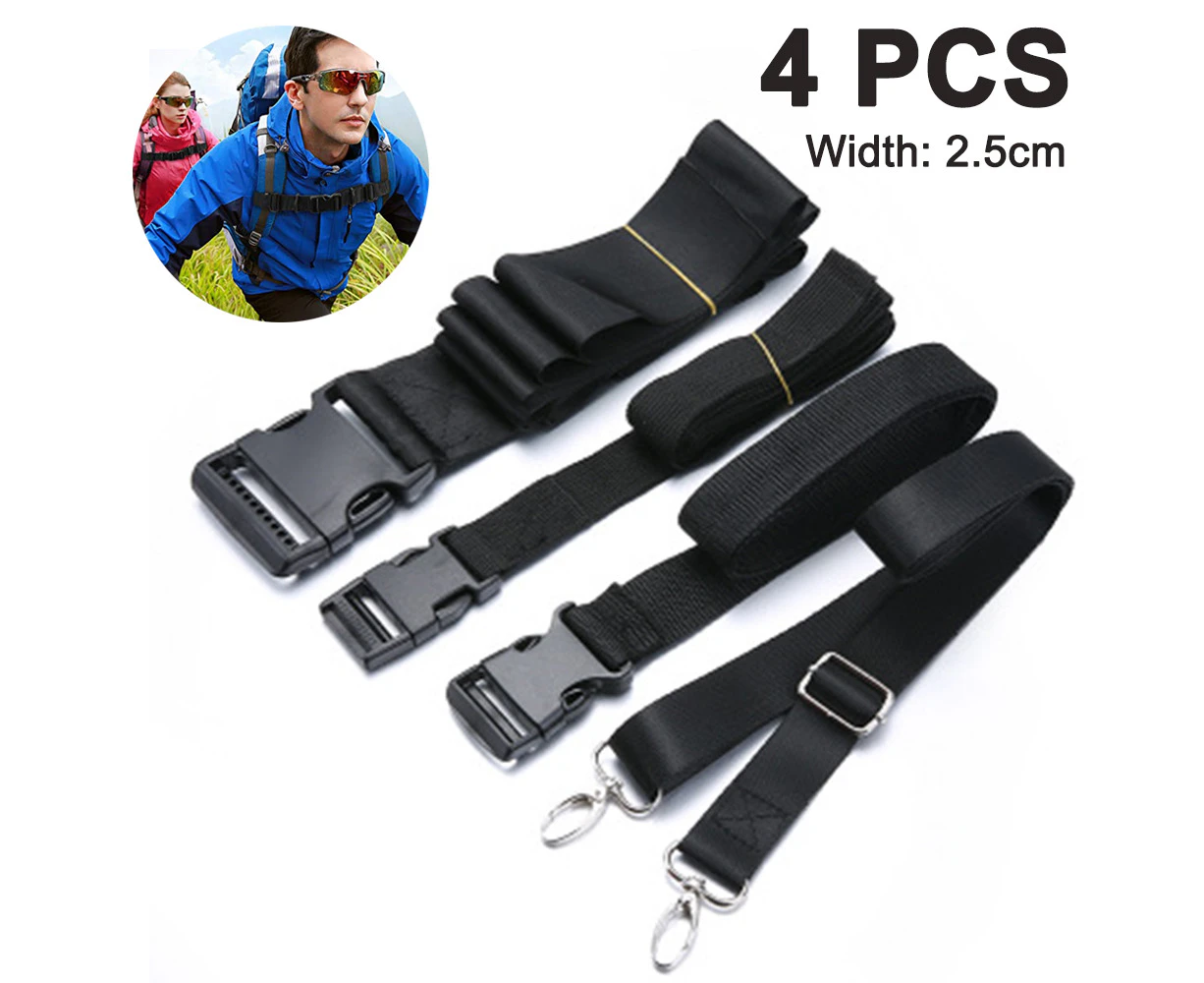 Sternum Strap Backpack ,Adjustable Chest Strap With Emergency Whistle Buckle Outdoor Backpack Fixing Strap