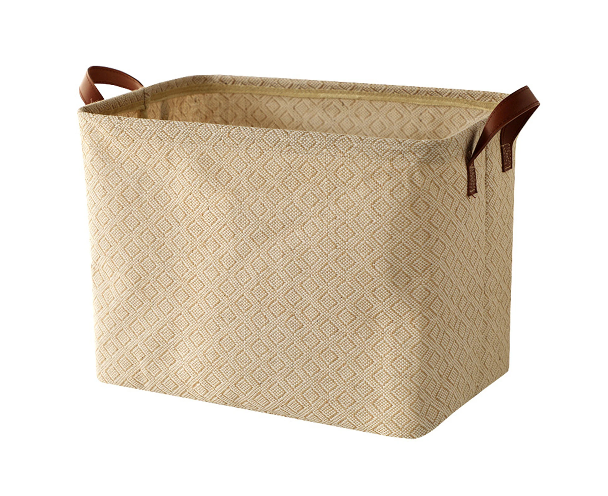 Storage Basket Decorative Dense Stitches Fabric Dirty Clothes Basket for Laundry