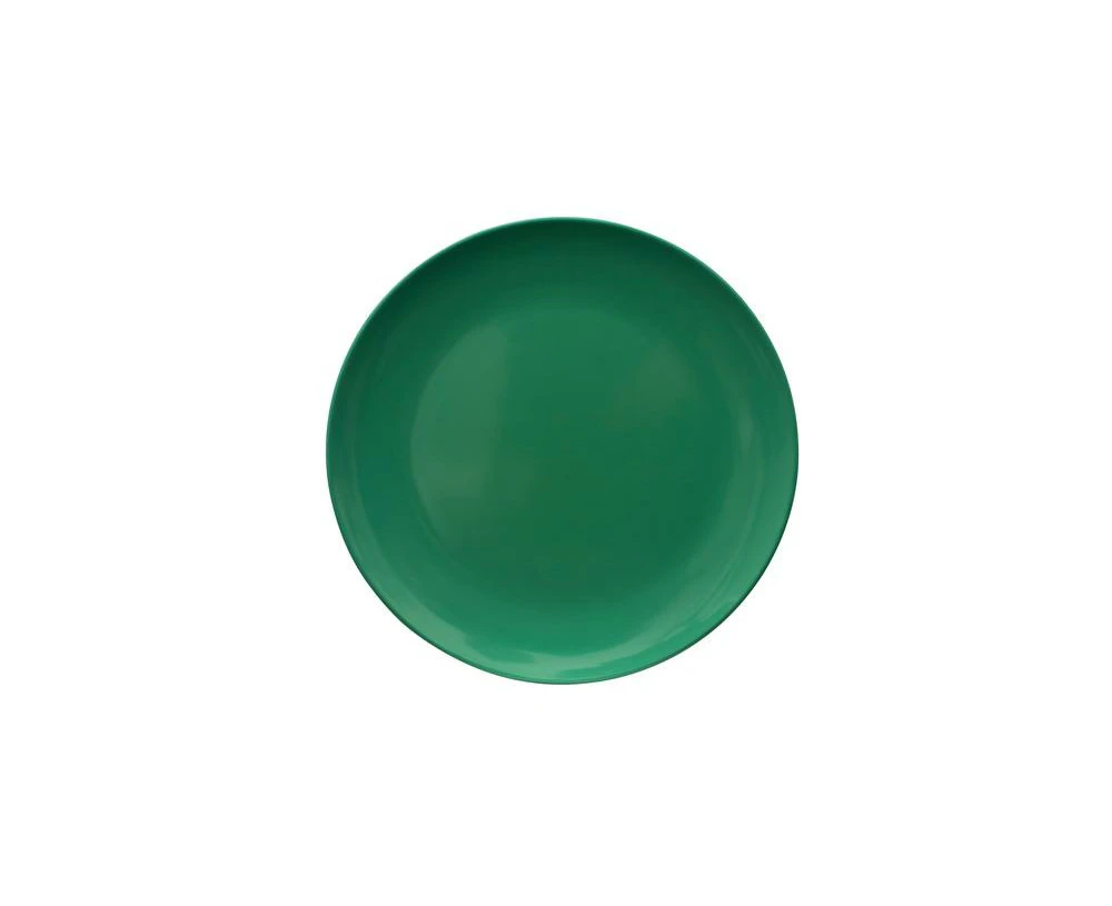 Single Colour Melamine Dinner Plate (Forrest Green) - 25cm