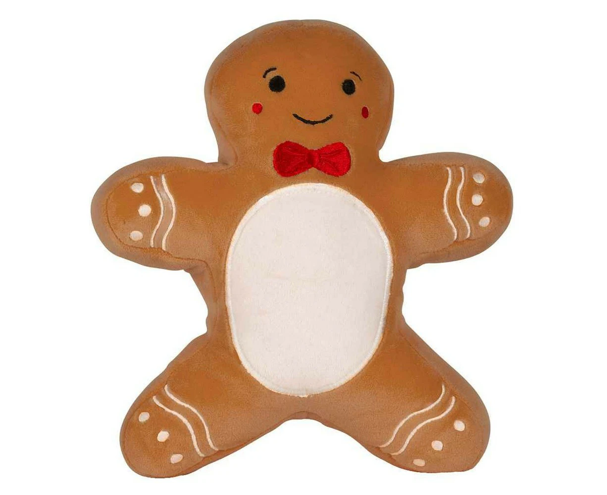 Mumbles SquidgeMe Gingerbread Man Plush Toy (Light Brown) - PC7563