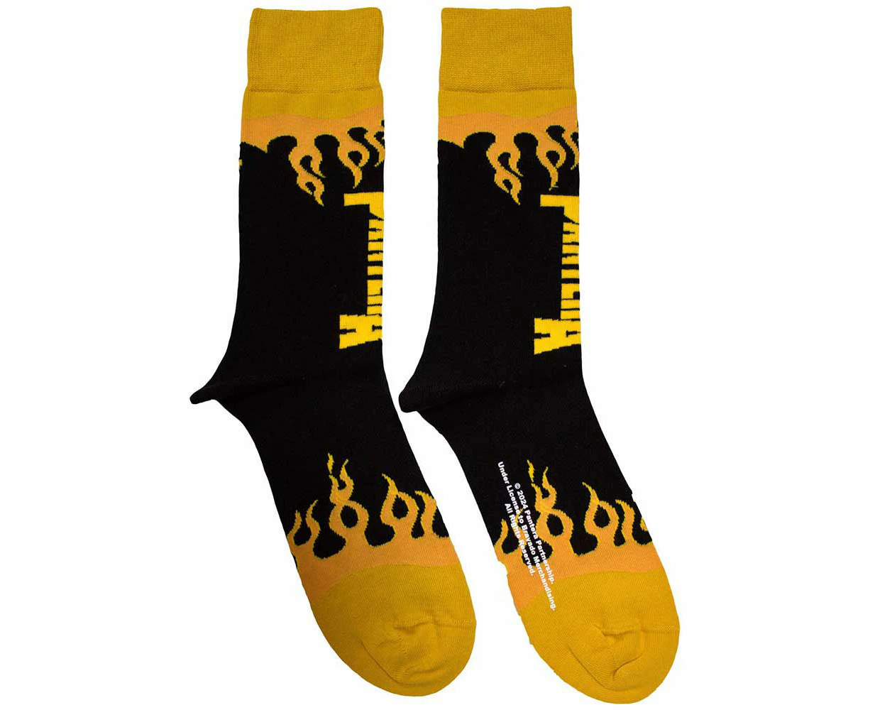 Pantera Flame Band Logo Ankle Socks