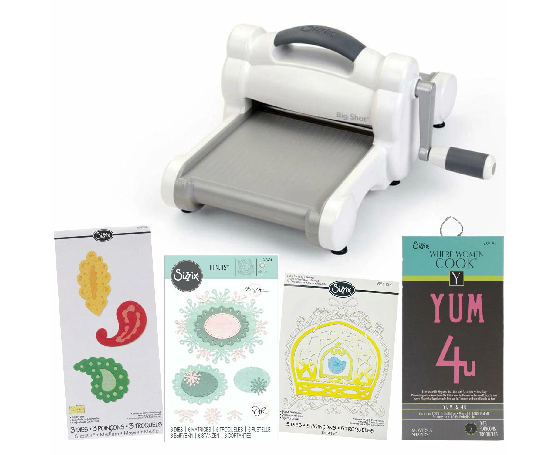 Sizzix Big Shot Starter Kit - White and Grey