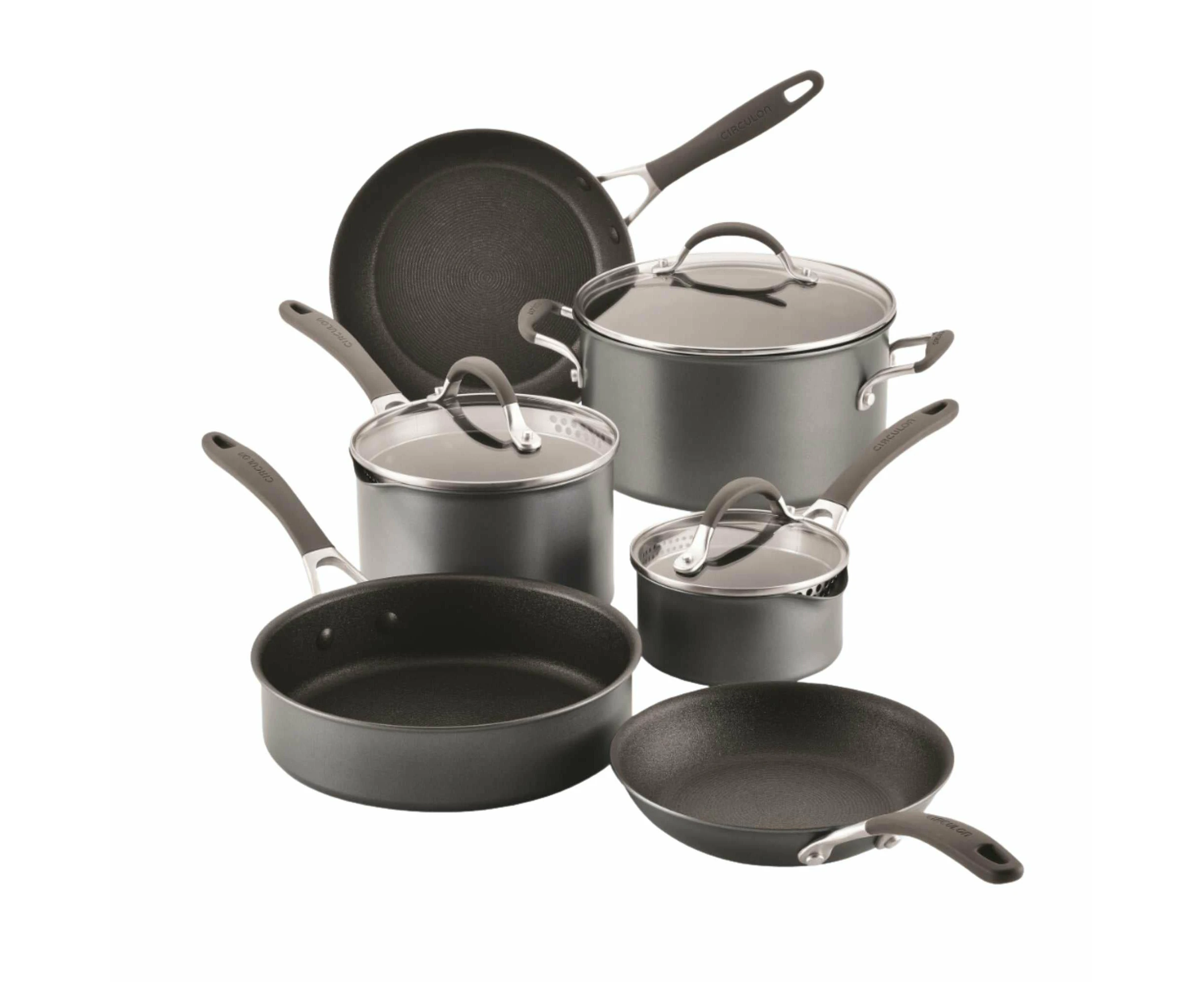 Circulon ScratchDefense A1 Nonstick Induction 9 Piece Cookware Set