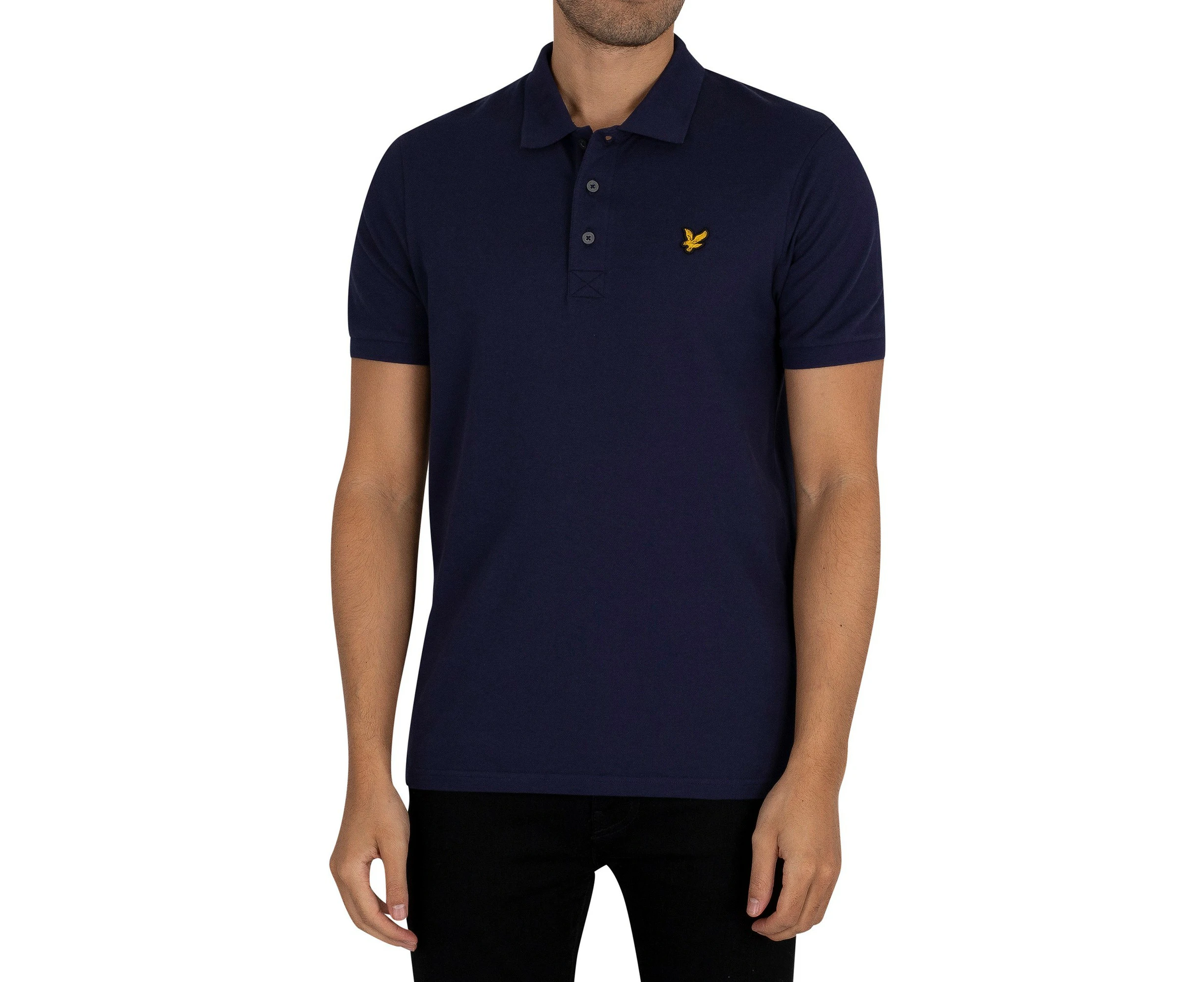 Lyle & Scott Men's Organic Cotton Plain Polo Shirt - Blue